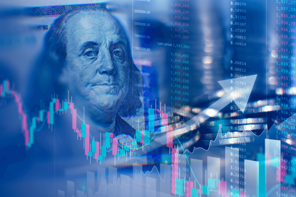 Benjamin Franklin with Stock Market Trends