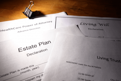 Estate Planning Documents on a Desk