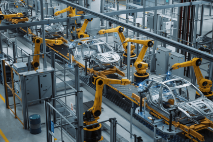 Ford electric vehicle production line in Michigan