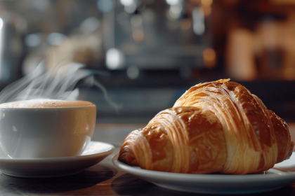 Starbucks $5 combo deal featuring iced coffee, croissant, and sandwich