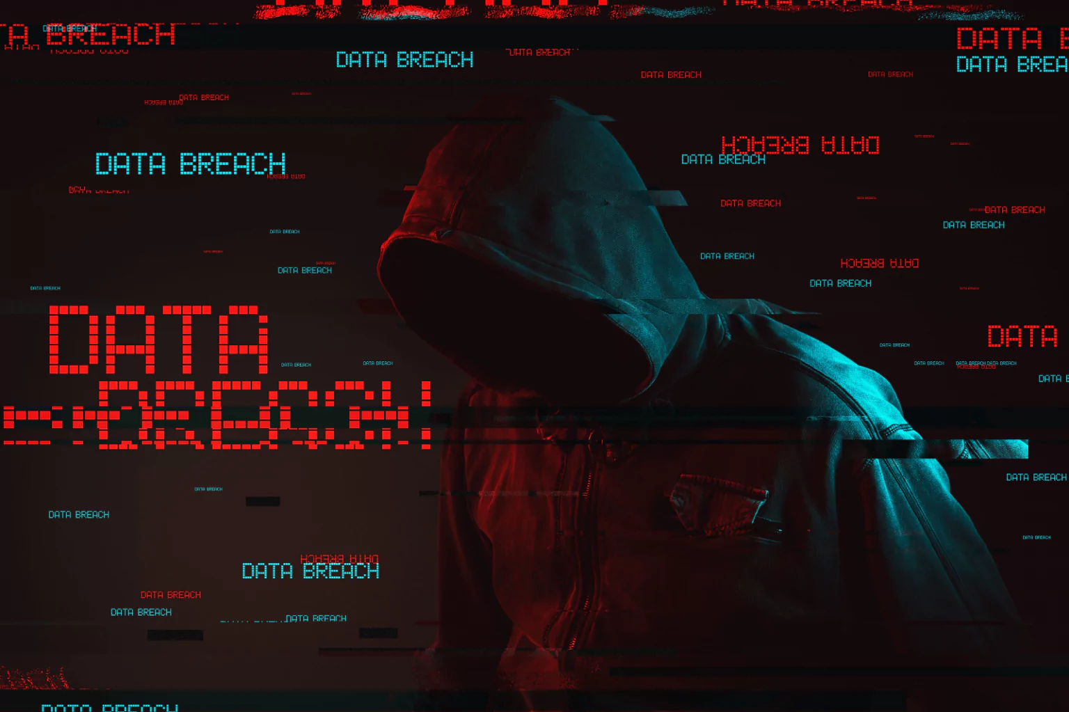 Data Breach Concept with Hooded Figure