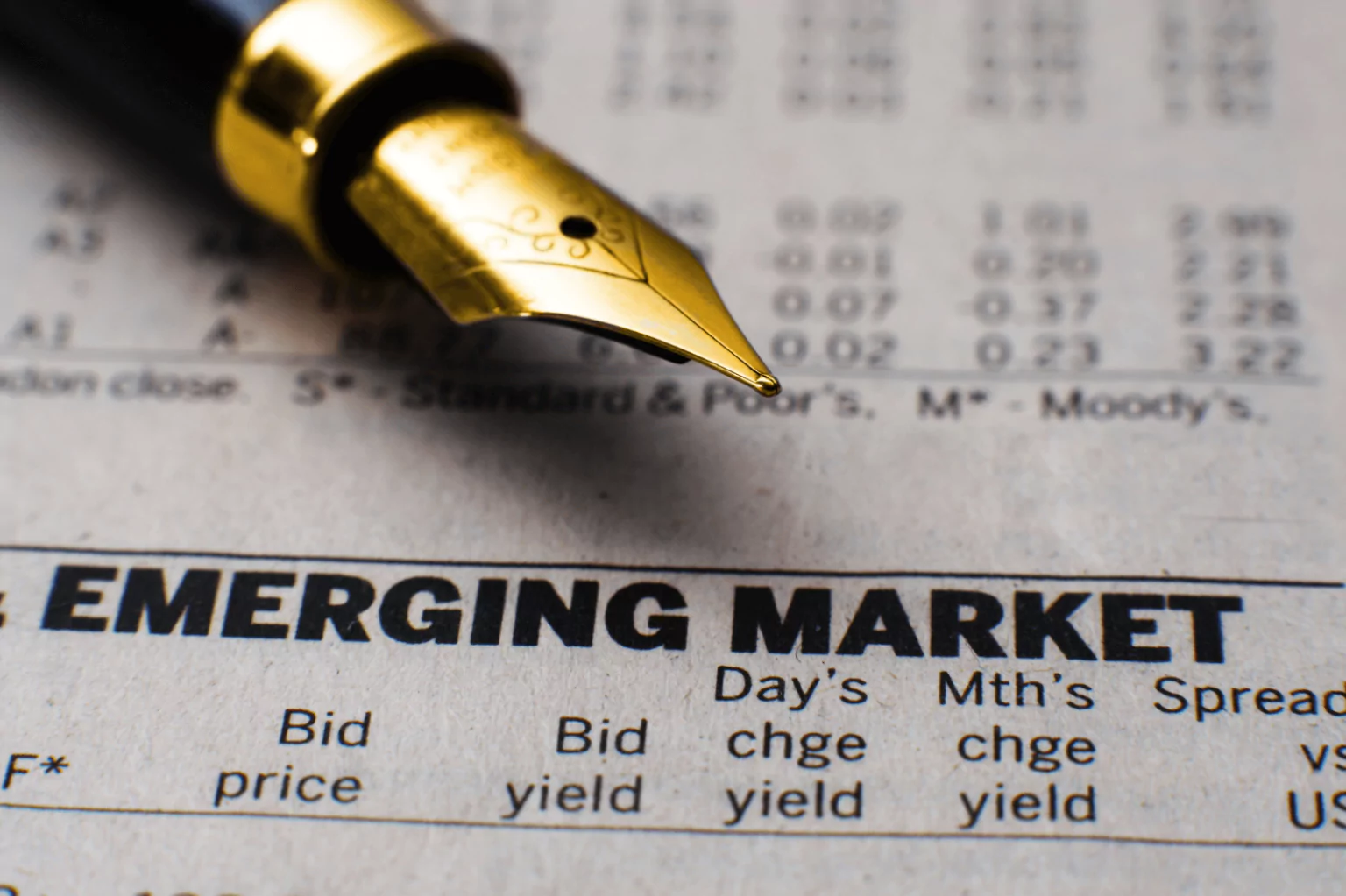 Emerging market stocks decline